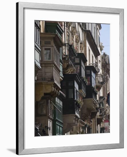 Typical Windows, Valletta, Malta, Europe-Robert Harding-Framed Photographic Print