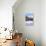 Typical wooden hut framed by woods and snowy peaks, Langwies, district of Plessur, Canton of Graubu-Roberto Moiola-Framed Premier Image Canvas displayed on a wall