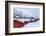 Typical Wooden Huts in the Snowy Landscape of Lyngseidet, Lyngen Alps, Tromso Lapland, Norway-Roberto Moiola-Framed Photographic Print