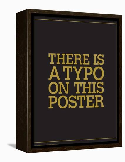 Typo-J.J. Brando-Framed Stretched Canvas