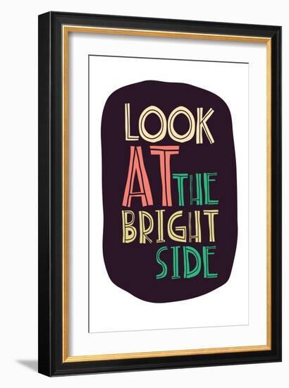 Typographic Background Design-Vanzyst-Framed Art Print