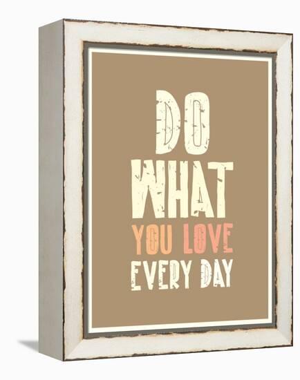 Typographic Background Design-Vanzyst-Framed Stretched Canvas