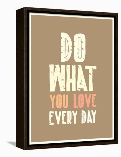 Typographic Background Design-Vanzyst-Framed Stretched Canvas