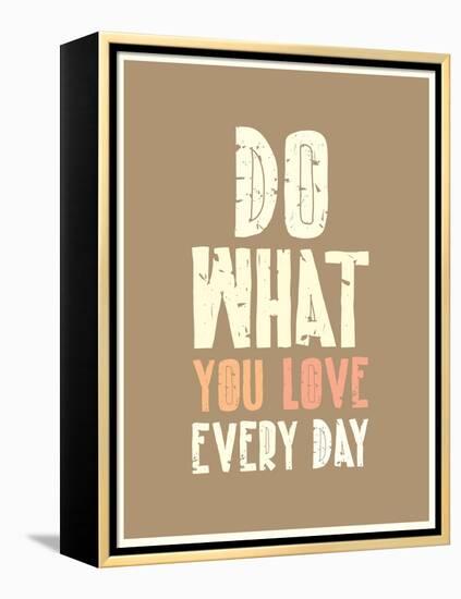 Typographic Background Design-Vanzyst-Framed Stretched Canvas