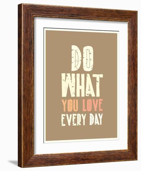 Typographic Background Design-Vanzyst-Framed Art Print