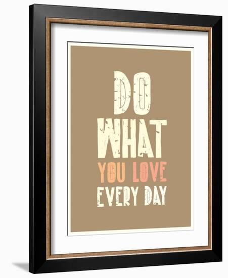 Typographic Background Design-Vanzyst-Framed Art Print