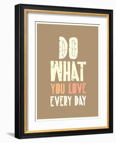 Typographic Background Design-Vanzyst-Framed Art Print