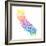 Typographic California Spring-CAPow-Framed Art Print