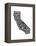 Typographic California-CAPow-Framed Stretched Canvas