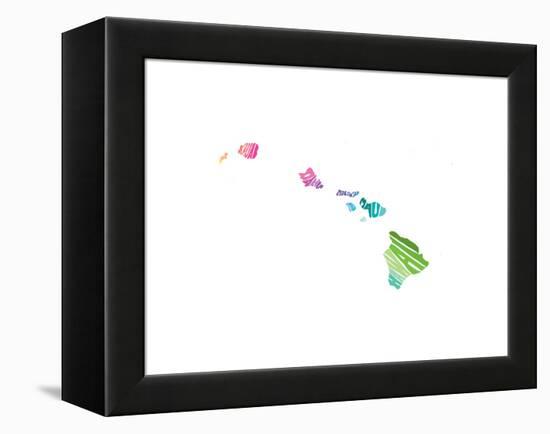 Typographic Hawaii Spring-CAPow-Framed Stretched Canvas