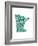 Typographic Minnesota Green-CAPow-Framed Art Print