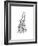 Typographic New Hampshire charcoal-CAPow-Framed Premium Giclee Print