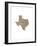 Typographic Texas Brown-CAPow-Framed Art Print