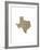 Typographic Texas Brown-CAPow-Framed Art Print