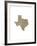 Typographic Texas Brown-CAPow-Framed Art Print