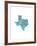 Typographic Texas Cool-CAPow-Framed Art Print