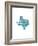 Typographic Texas Cool-CAPow-Framed Art Print