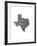 Typographic Texas-CAPow-Framed Art Print