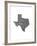 Typographic Texas-CAPow-Framed Art Print