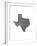 Typographic Texas-CAPow-Framed Art Print
