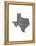 Typographic Texas-CAPow-Framed Stretched Canvas