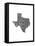 Typographic Texas-CAPow-Framed Stretched Canvas