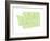 Typographic Washington Green-CAPow-Framed Art Print