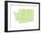 Typographic Washington Green-CAPow-Framed Art Print