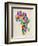 Typography Map of Africa-Michael Tompsett-Framed Art Print