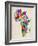 Typography Map of Africa-Michael Tompsett-Framed Art Print