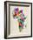 Typography Map of Africa-Michael Tompsett-Framed Art Print