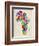 Typography Map of Africa-Michael Tompsett-Framed Premium Giclee Print