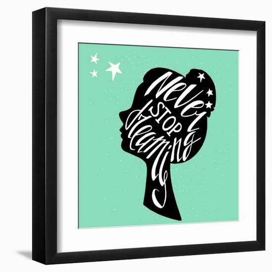 Typography Poster-TashaNatasha-Framed Art Print