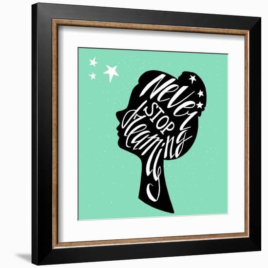 Typography Poster-TashaNatasha-Framed Art Print