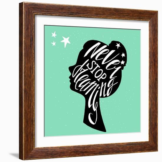 Typography Poster-TashaNatasha-Framed Art Print