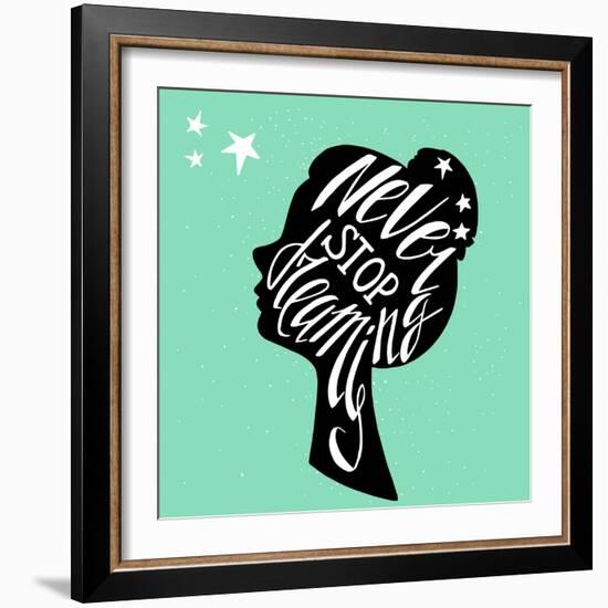 Typography Poster-TashaNatasha-Framed Art Print