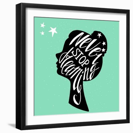 Typography Poster-TashaNatasha-Framed Art Print