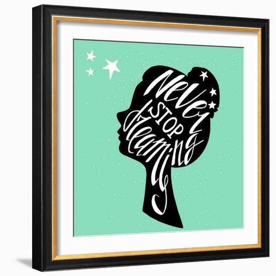 Typography Poster-TashaNatasha-Framed Art Print