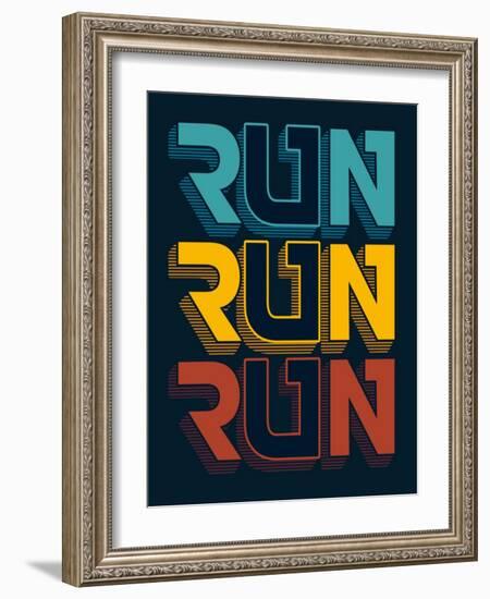 Typography, T-Shirt Graphic, Vectors-braingraph-Framed Art Print