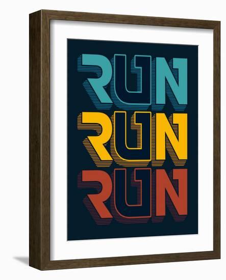 Typography, T-Shirt Graphic, Vectors-braingraph-Framed Art Print