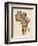 Typography Text Map of Africa-Michael Tompsett-Framed Art Print