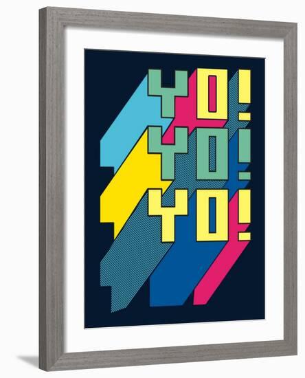 Typography Vector Design for Tee-braingraph-Framed Art Print