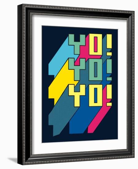 Typography Vector Design for Tee-braingraph-Framed Art Print