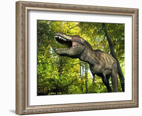 Tyrannosaurus Dinosaur, Artwork-Walter Myers-Framed Photographic Print