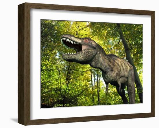 Tyrannosaurus Dinosaur, Artwork-Walter Myers-Framed Photographic Print