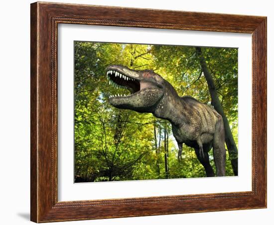 Tyrannosaurus Dinosaur, Artwork-Walter Myers-Framed Photographic Print