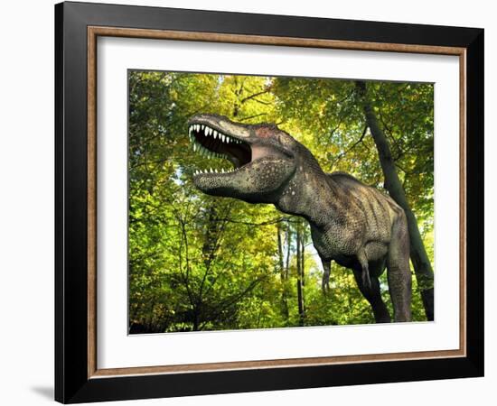 Tyrannosaurus Dinosaur, Artwork-Walter Myers-Framed Photographic Print