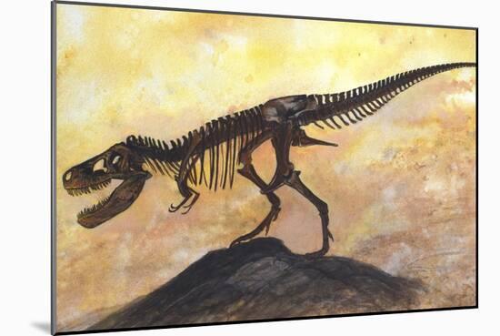 Tyrannosaurus Rex Dinosaur Skeleton-Stocktrek Images-Mounted Art Print