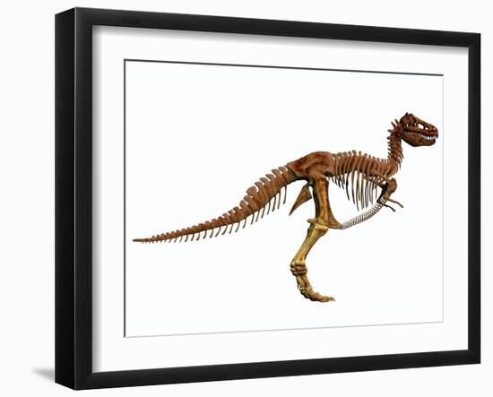 Tyrannosaurus Rex Dinosaur Skeleton-null-Framed Art Print