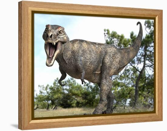 Tyrannosaurus Rex Dinosaur-Roger Harris-Framed Premier Image Canvas